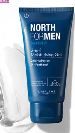 Oriflame Gel Hidratante 2 em 1 Subzero North For Men promoção