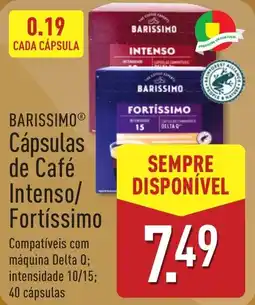 ALDI Barissimo cápsulas de café intenso/fortíssimo promoção