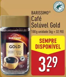 ALDI Barissimo café solúvel gold promoção