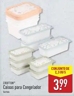 ALDI Crofton caixas para congelador sortido promoção