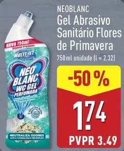 ALDI neoblanc gel abrasivo sanitário flores de primavera promoção