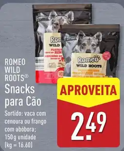 ALDI romeo wild roots snacks para cão promoção