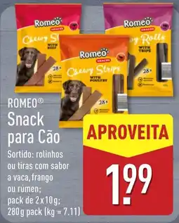 ALDI Romeo snack para cão promoção