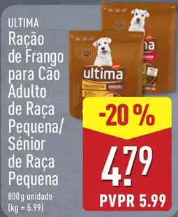 ALDI ultima ração de frango para cão adulto de raça pequena/sênior de raça pequena promoção