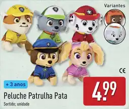ALDI Peluche Patrulha Pata promoção
