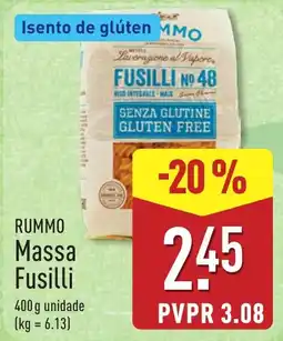 ALDI Rummo Massa Fusilli promoção