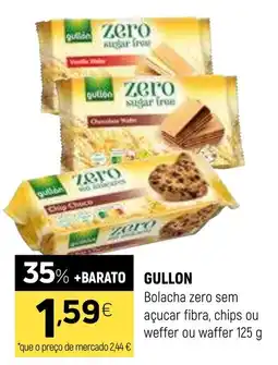 Coviran Gullon bolacha zero sem açucar fibra, chips ou weffer ou waffer promoção