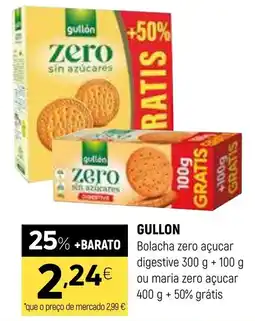 Coviran Gullon bolacha zero açucar digestive promoção