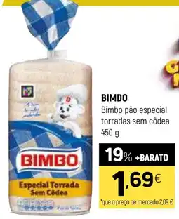 Coviran Bimbo pão especial torradas sem côdea promoção