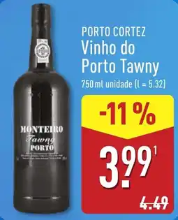 ALDI Monteiro Tawny Porto promoção