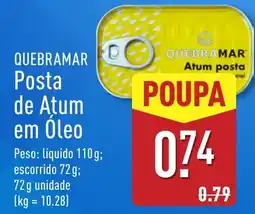 ALDI Quebramar posta de atum em óleo promoção
