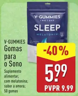 ALDI V-gummies gomas para o sono promoção