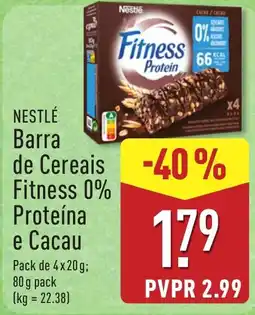 ALDI Nestlé Barra de Cereais Fitness 0% Proteína e Cacau promoção