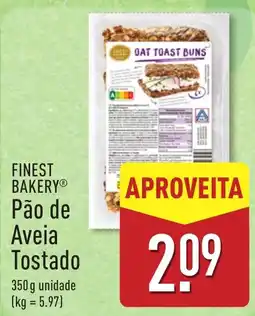 ALDI Finest Bakery pão de aveia tostado promoção