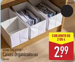 ALDI Caixas Organizadoras Sortido promoção