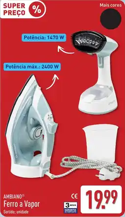 ALDI Ferro a Vapor Ambiano promoção