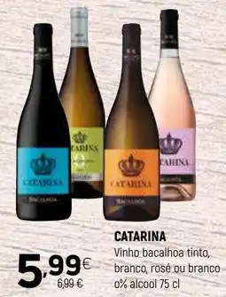 Coviran Catarina vinho bacalhau tinto, branco, rosé ou branco promoção