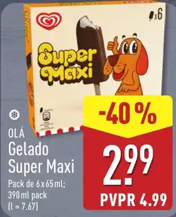 ALDI Olá Gelado Super Maxi promoção