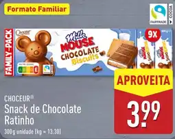 ALDI Choeur snack de chocolate ratinho promoção