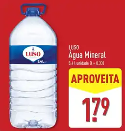 ALDI Água Mineral Luso promoção
