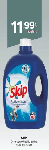 Coviran Skip detergente liquido active clean 100 doses promoção