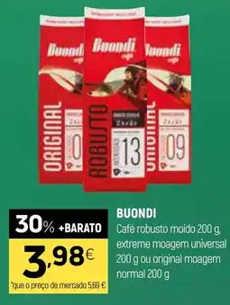 Coviran Buondi café robusto moído promoção