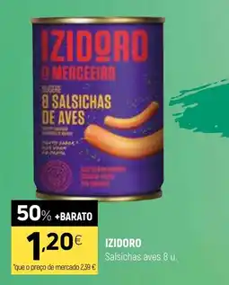 Coviran Izidoro salsichas aves 8 u. promoção