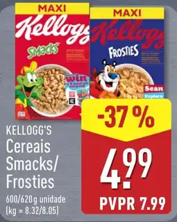 ALDI Kellogg's Cereais Smacks/Frosties promoção