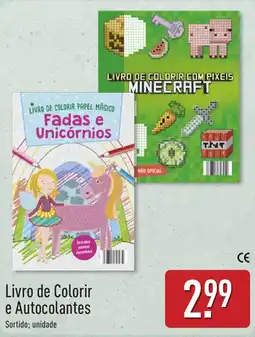 ALDI Livro de Colorir e Autocolantes promoção