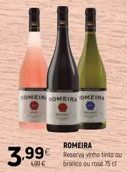 Coviran romeira reserva vinho tinto ou branco ou rosé promoção