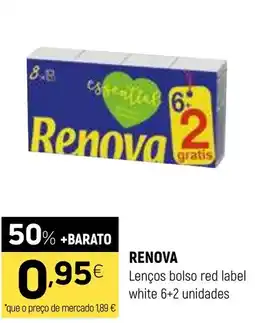 Coviran Renova lenços bolso red label white promoção