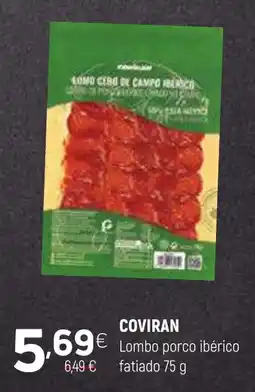 Coviran Coviran lombo porco ibérico fatiado promoção