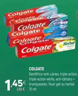 Coviran Colgate dentífrico anti-cáries, triple action promoção