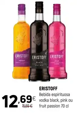 Coviran eristoff bebida espirituosa vodka black, pink ou fruit passion promoção
