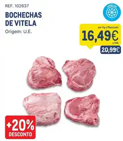 Makro Bochechas de vitela promoção