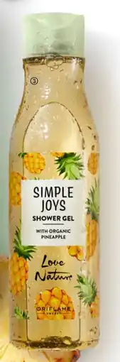 Oriflame Gel de Banho com Ananás Biológico Simple Joys Love Nature promoção