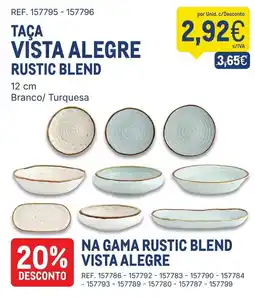 Makro Taça vista alegre rustic blend promoção