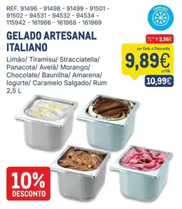 Makro gelado artesanal italiano promoção