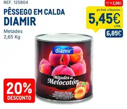 Makro Pêssego em calda diamir promoção
