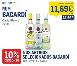 Makro rum bacardí carta blanca promoção
