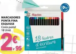 E.Leclerc Marcadores ponta fina esquisse promoção