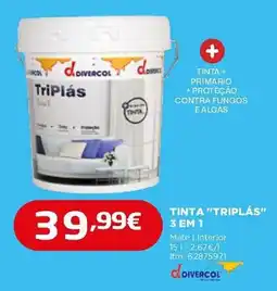 Bricomarché Tinta "TriPlás" 3 em 1 promoção