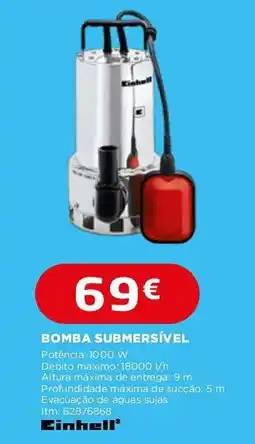 Bricomarché bomba submersível einhell promoção