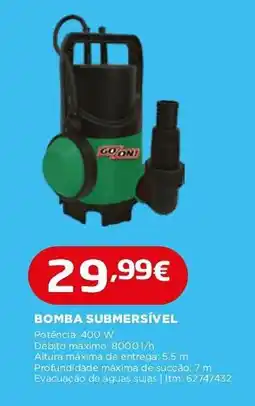 Bricomarché Bomba submersível go'on! promoção