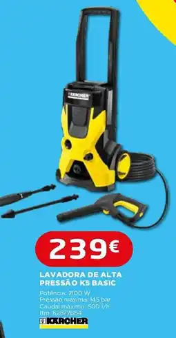 Bricomarché lavadora de alta pressão k5 basic promoção