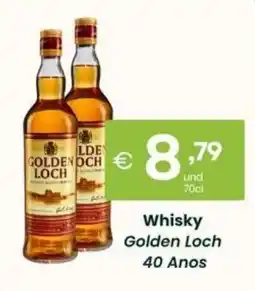 Roque Supermercados Whisky Golden Loch 40 Anos promoção