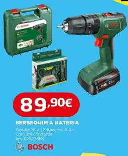 Bricomarché Berbequim a bateria bosch promoção