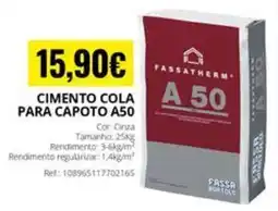 OvarMat cimento cola para capoto a50 fassatherm promoção