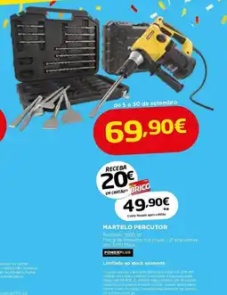 Bricomarché Martelo percutor powerplus promoção
