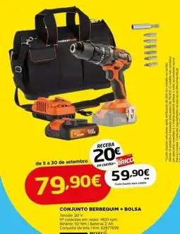 Bricomarché A+ - conjunto berbegum + bolsa promoção
